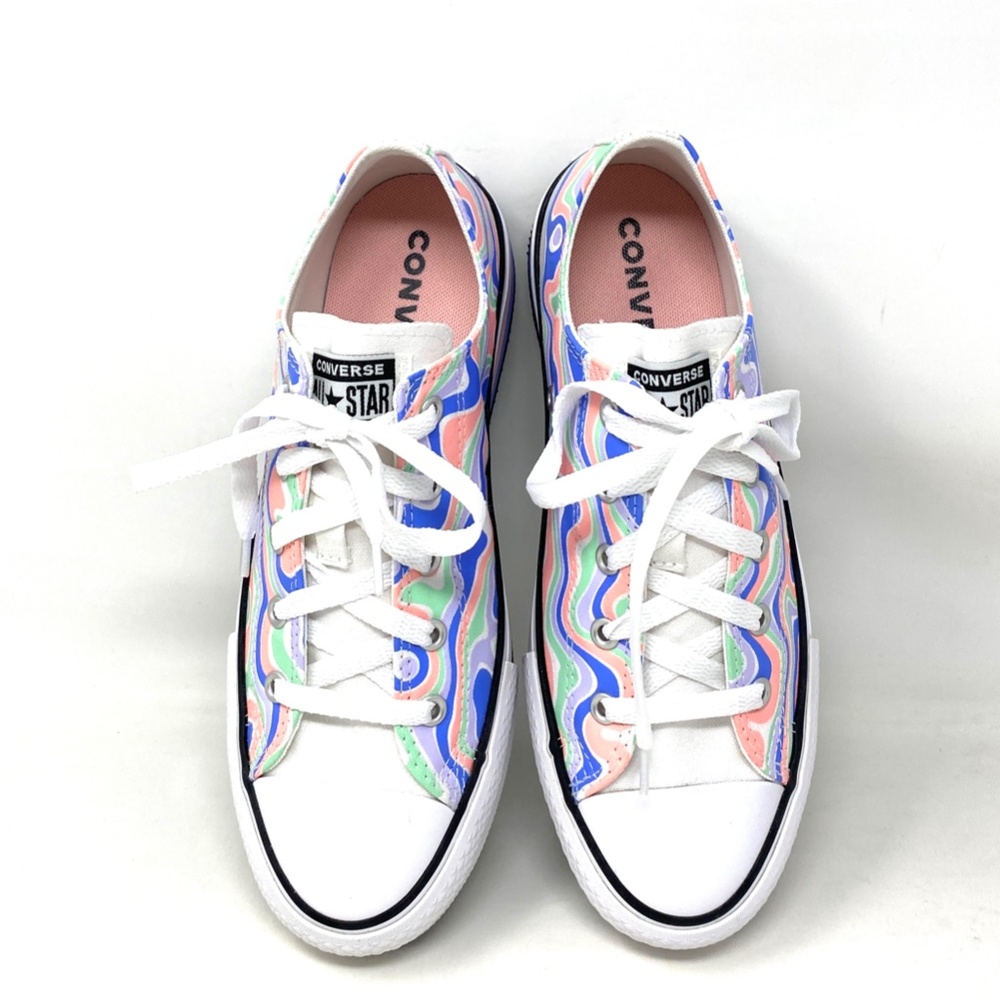 Converse CTAS Lift Platform Low Top Multi Women Kids Canvas Size Sneaker A01018F - Picture 3 of 9